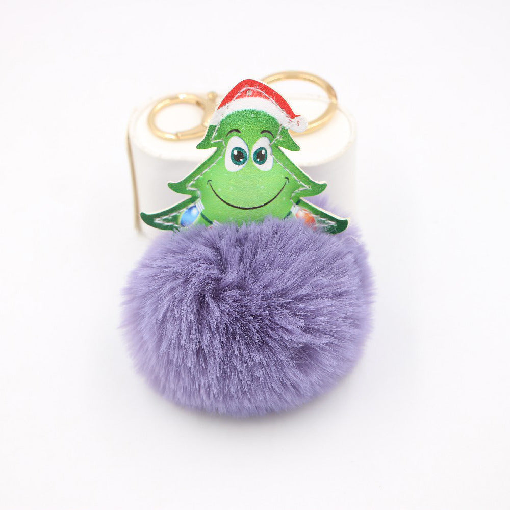 Wholesale Christmas Tree Plush Keychain